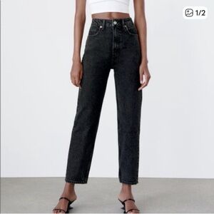 Zara High Rise Black Women's Jeans